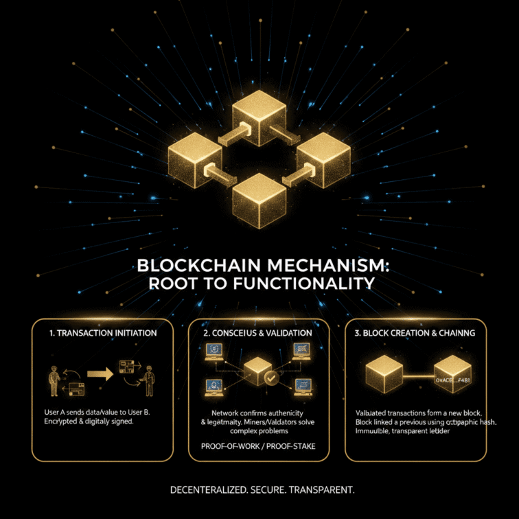 cơ chế hoạt động của blockchain