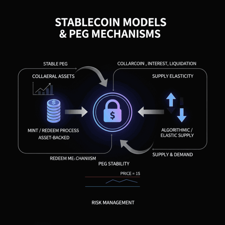 Cơ chế Stablecoin Models & Peg Mechanisms