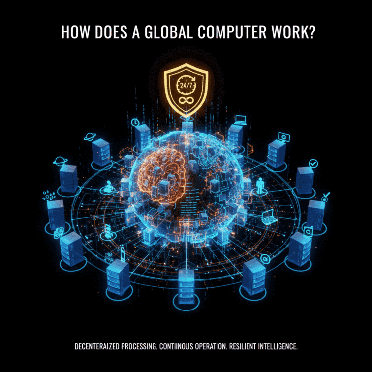 Một chiếc máy tính toàn cầu hoạt động ra sao