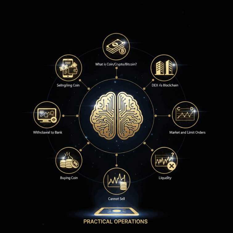thao tác thực tế trong crypto
